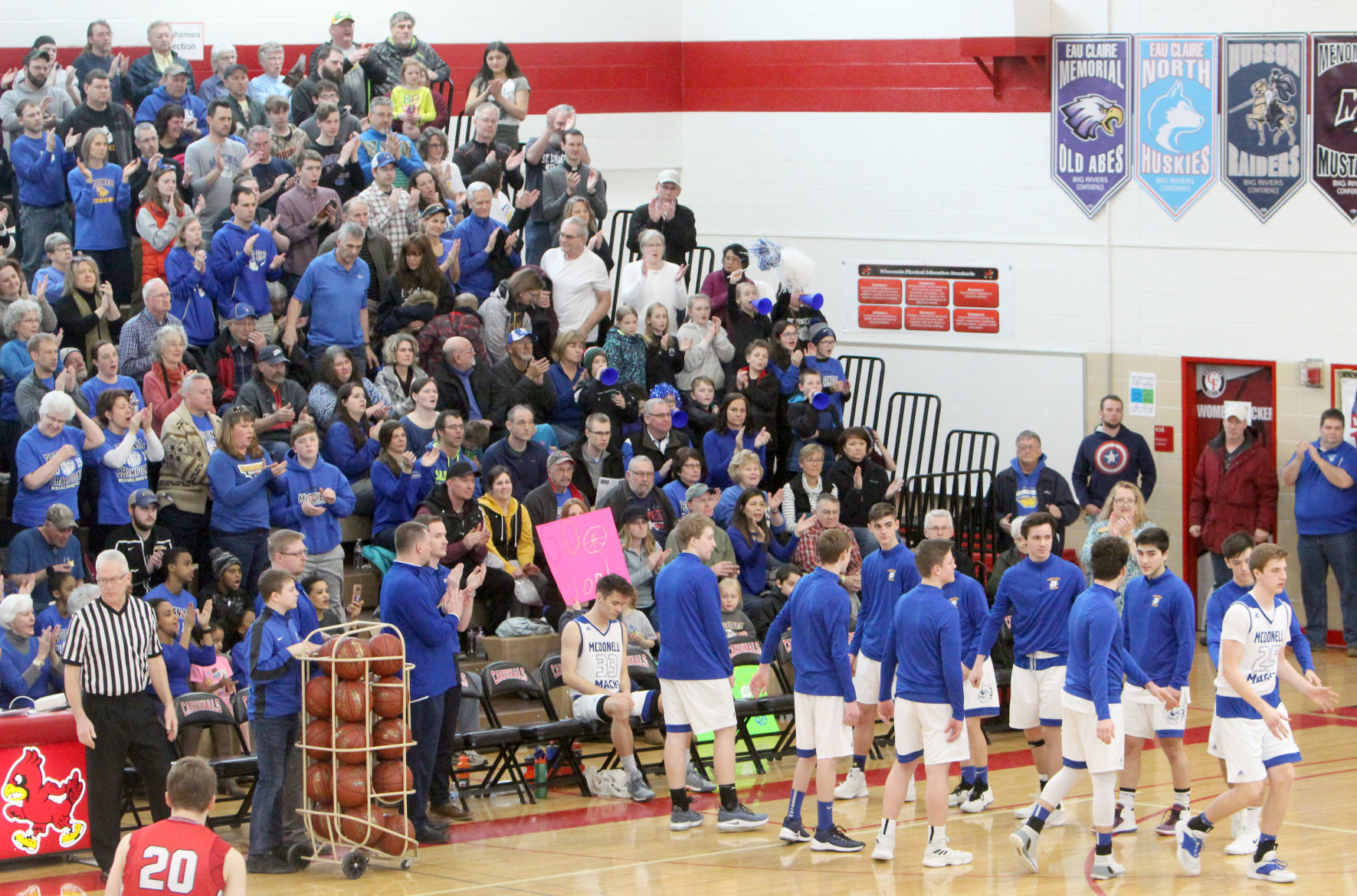 McDonell boys basketball vs Luck at Chi-Hi 3-9-19